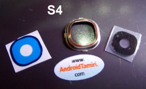 Samsung S4 Kamera Cam ve Çerçevesi